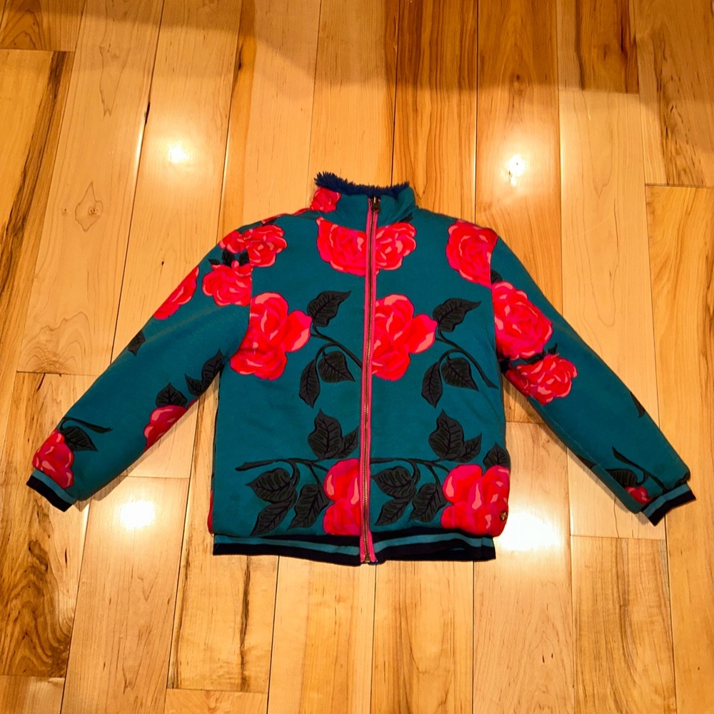 Matilda Jane Kids Reversible, Puffer Jacket - Red and Blue